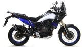 Escape Arrow Yamaha Tenere 700 2019-2024 homologado Indy Race de aluminio oscuro con tubo de conexión soldado 72628aon