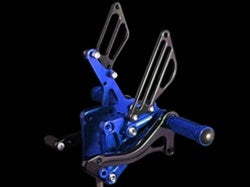 Suzuki GSXR 1300 Hayabusa 1999-2020 Rearsets in Blue | Sixty61