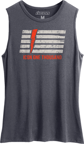 ICON Women's Invasion Stripe™ Tank Top - Antique Denim - 2XL 3031-4222