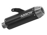 74509RBA  Arrow Rebel Slip-on Exhaust, Aluminum End Cap for Yamaha XSR700 21-25