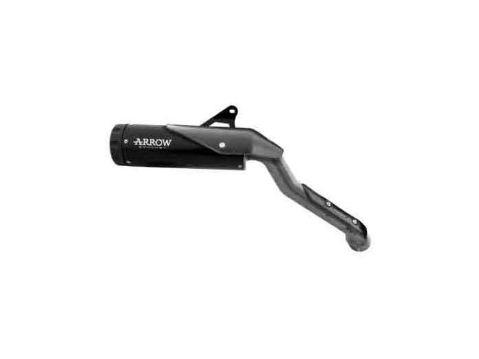 Arrow 74513RB Rebel Slip-on Exhaust, Nichrome Dark for Honda CL500