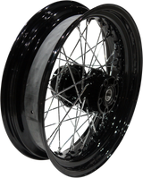 Rueda trasera DRAG SPECIALTIES - Disco único/Sin ABS - Negra - 17"x4.50" - FXD 64409B '08-'17