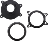 Filtro de aire VANCE &amp; HINES VO2 Insight - M8 - Negro arrugado Softail / Glide 2017-2024 41077 