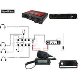 Kit de intercomunicador/radio y auriculares para casco NAVATLAS - 4 plazas - Negro NI2RIH4 
