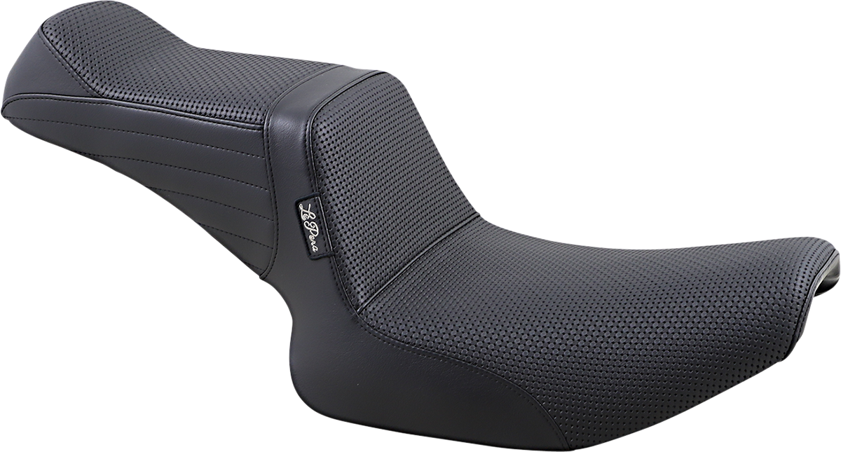 Asiento trasero LE PERA Tailwhip - Doble diamante - Negro - FXR '82-'00 L-588BW