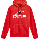 Sudadera con capucha ALPINESTARS Ride 4.0 - Rojo/Blanco/Negro - Talla L 1214-51820-321-L