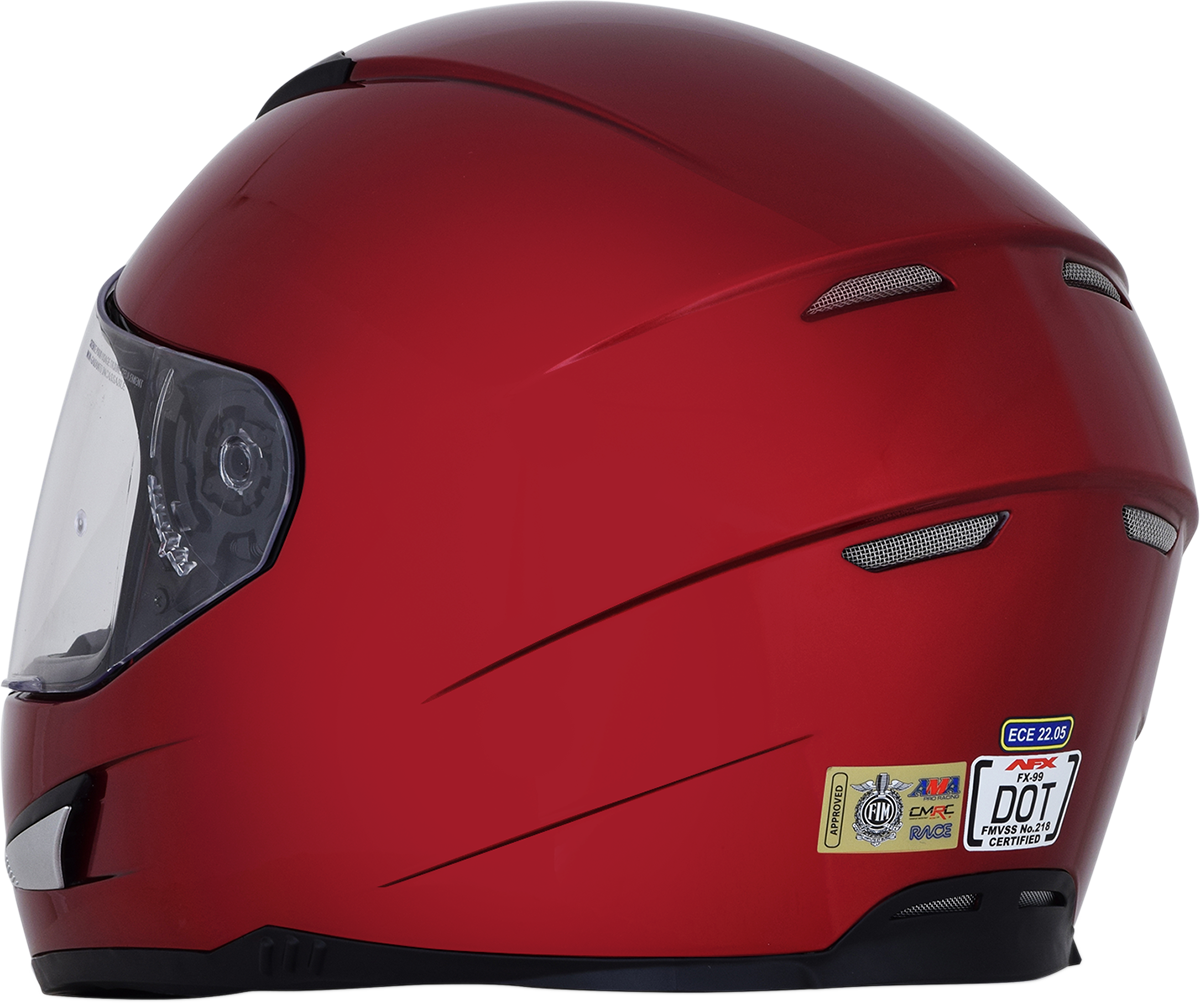 Casco de moto AFX FX-99 - Rojo vino - XS 0101-11083