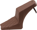 Asiento SADDLEMEN Step Up - Delantero enrejado/Trasero liso - Marrón - Scout Bobber I18-33-172BR 
