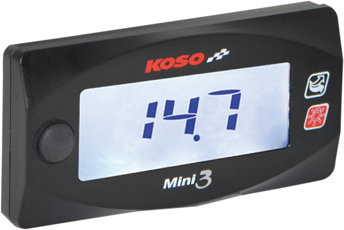 Medidor de relación aire/combustible KOSO NORTH AMERICA Mini 3 - Honda Grom '14-'15 SENSOR DE O2 NO INCLUIDO BA003214