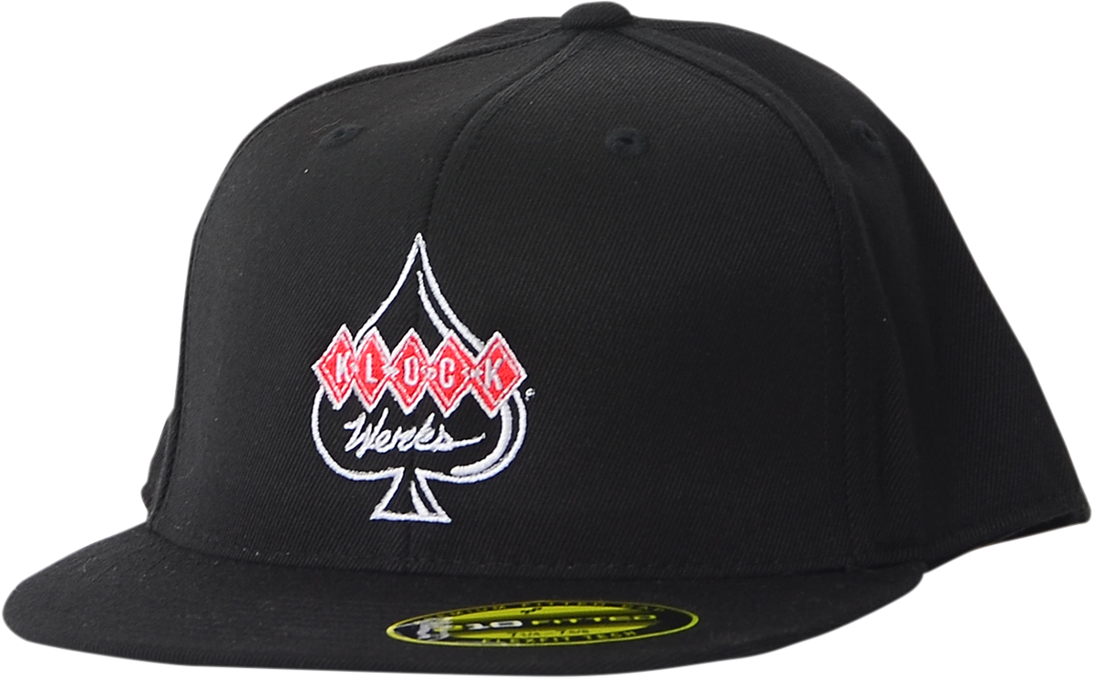 Gorra KLOCK WERKS Flexfit® - Negra - Grande/XL LOGOTIPO KWA-CTR - L|XL