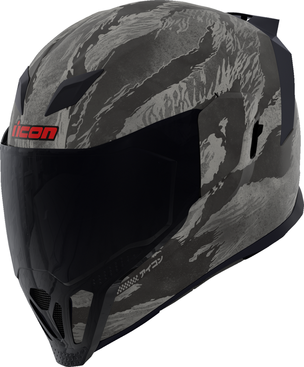 helmet information icon airflte ICON Airflite™ Motorcycle Helmet - Tiger's Blood - MIPS® - Gray
