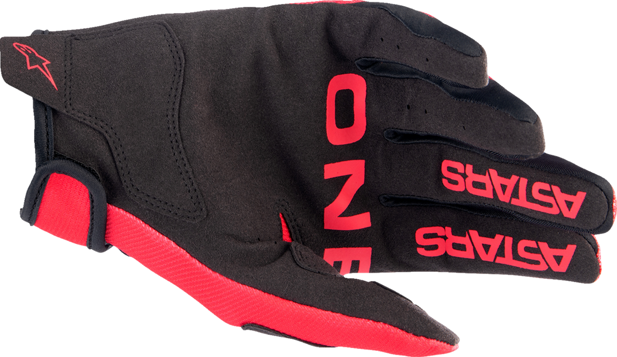 Guantes ALPINESTARS Youth Radar - Rojo/Blanco - Grande 3541823-3120-L