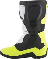 Botas ALPINESTARS Tech 3S - Negro/Blanco/Amarillo Fluorescente - Talla 4 de EE. UU. 2014018-125-4