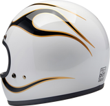 Casco BILTWELL Gringo - Llamas - Blanco/Negro - Pequeño 1002-561-502 
