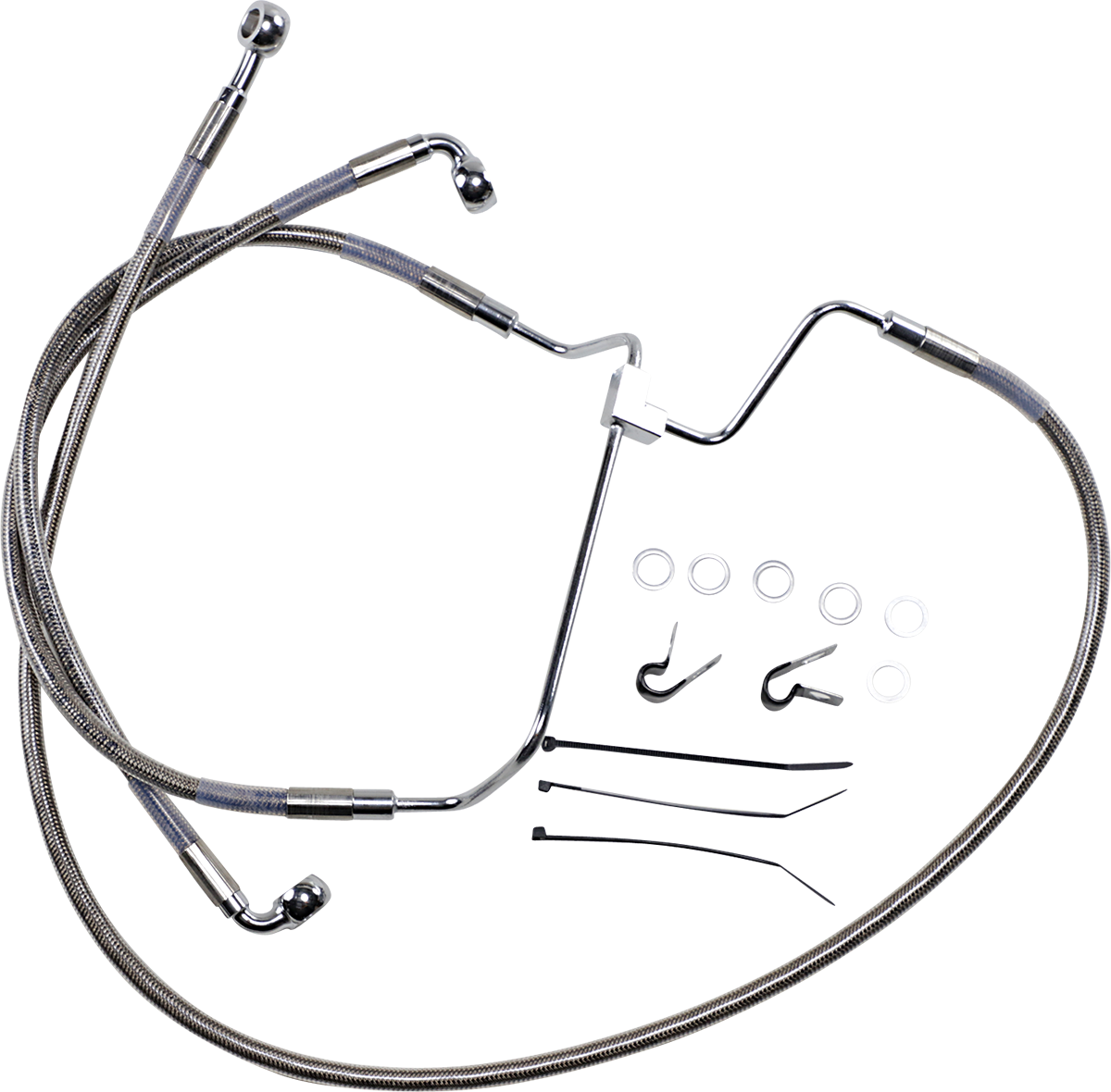 Línea de freno DRAG SPECIALTIES - +8" - Acero inoxidable 614085-8
