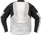Chaqueta de cuero ICON Overlord3™ - Blanca - Talla pequeña 2810-4118