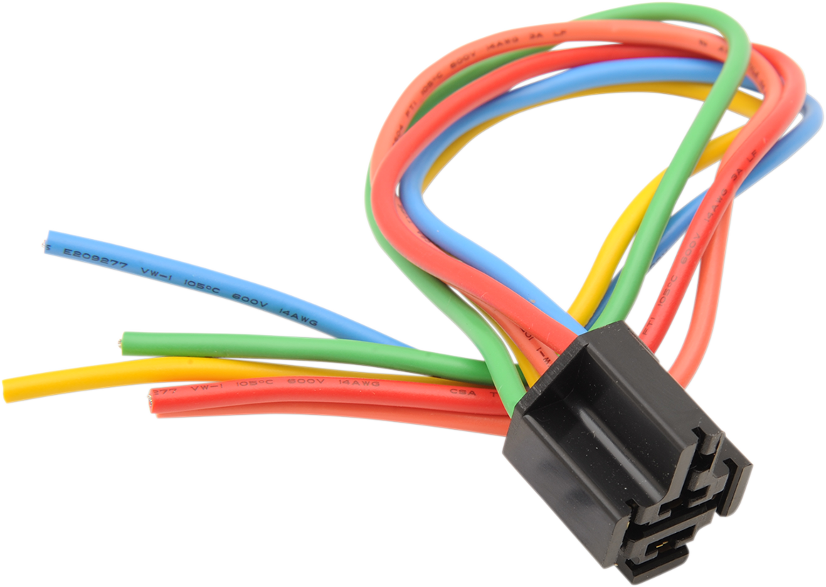 Conjunto de zócalo de relé DRAG SPECIALTIES - Cables de colores MC-DRAG042