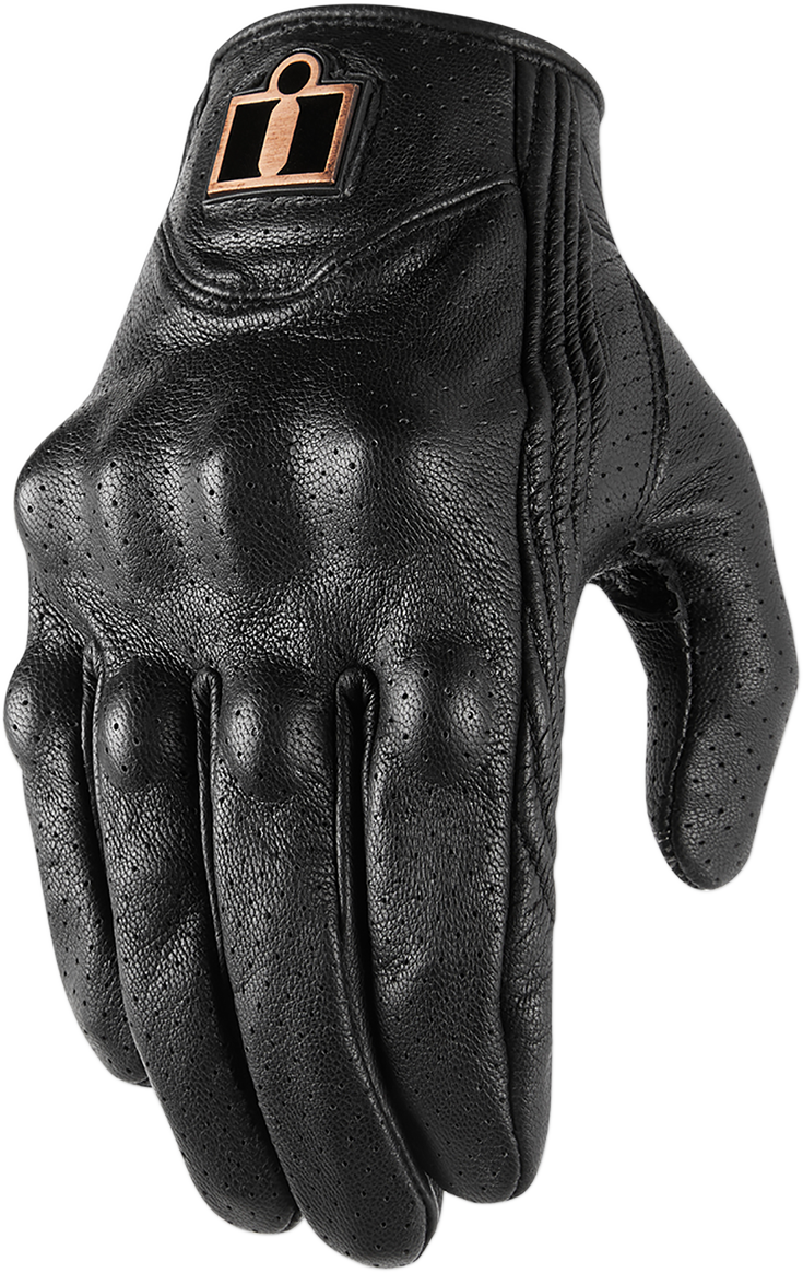Guantes perforados ICON Pursuit Classic™ - Negro - Pequeños 3301-3830