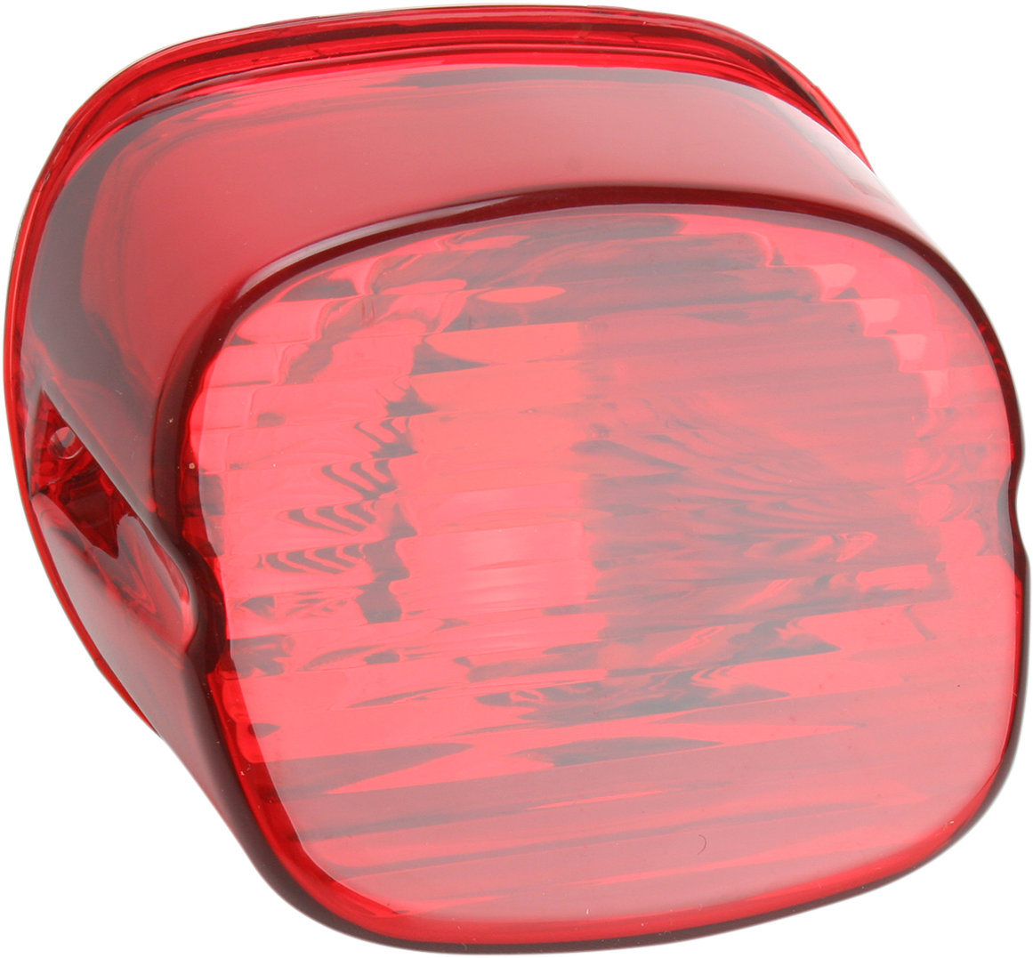 Lente de luz trasera Laydown de DRAG SPECIALTIES - Roja 12-0417A 