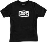 Camiseta 100% juvenil Icon - Negra - Talla grande 20001-00006