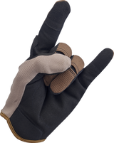 Guantes de moto BILTWELL - Coyote/Negro - Pequeños 1501-1301-002 