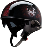 Casco de motocicleta Z1R Vagrant - Catrina Roja - Negro/Rojo - Mediano 0103-1315 