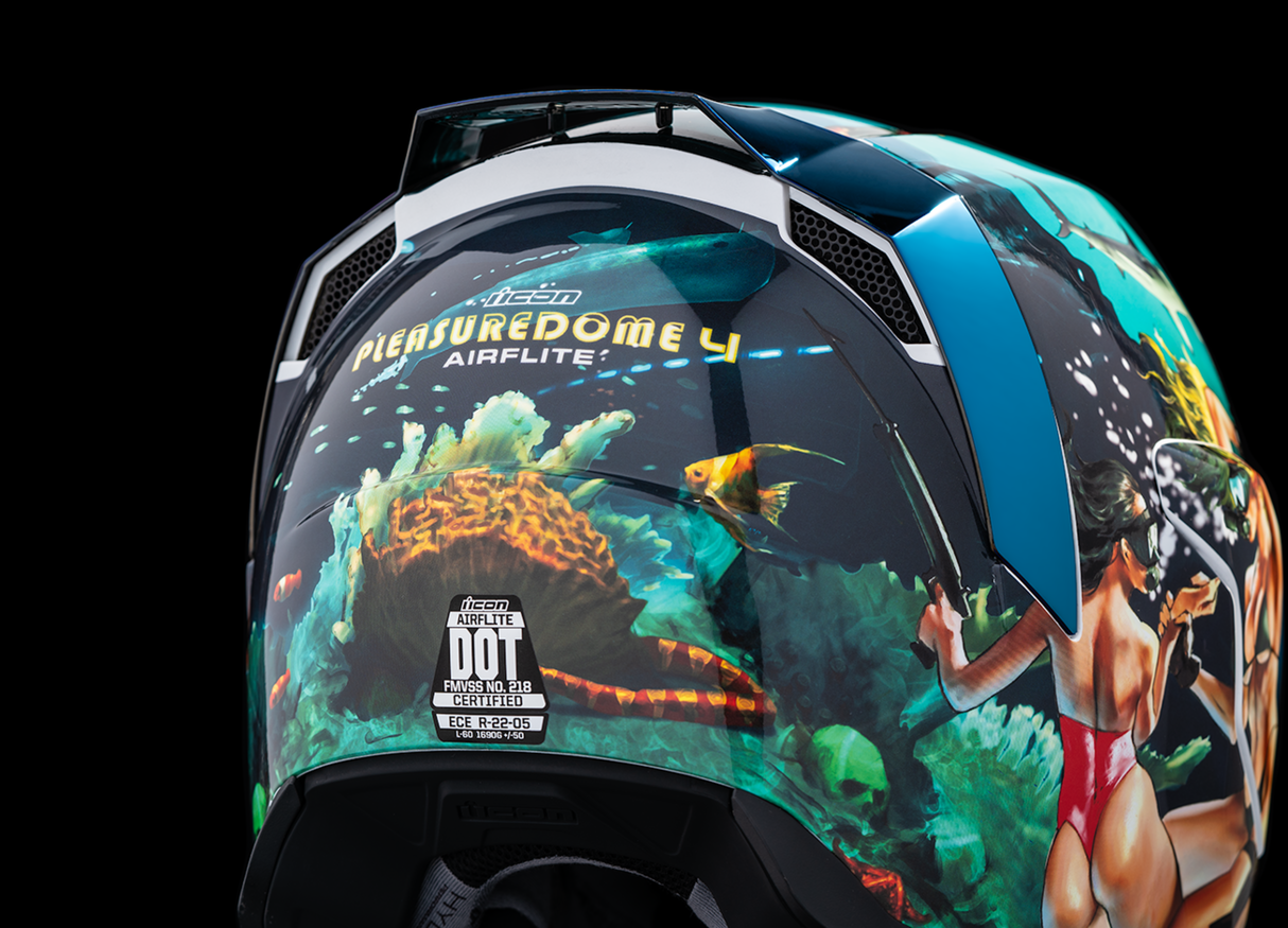 Casco ICON Airflite™ - Pleasuredome4 - Azul - Pequeño 0101-15001