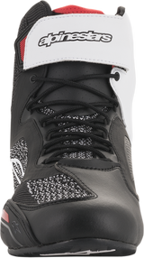 Zapatillas ALPINESTARS Faster-3 Rideknit® - Negro/Blanco/Rojo - Talla 9 de EE. UU. 2510319123-9
