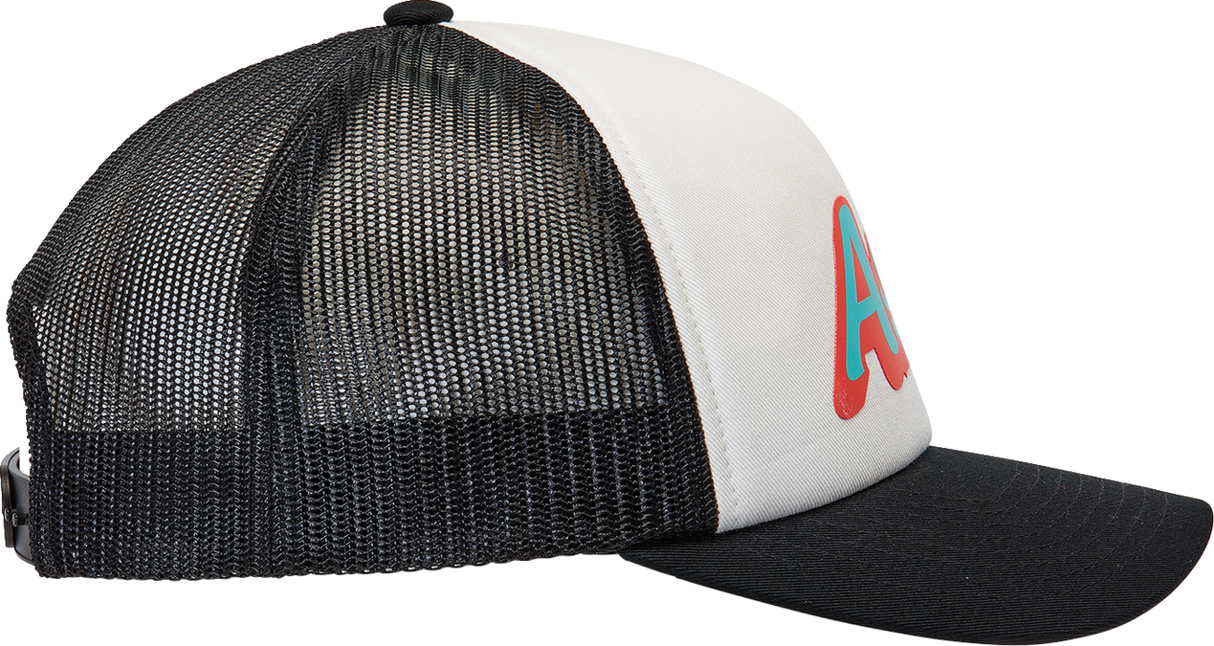 Gorra de camionero ALPINESTARS Delivery - Blanco/Negro - Talla única 1213810102010OS