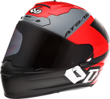 Casco de motocicleta 6D ATS-1R - Wyman - Rojo/Gris - Pequeño 30-0735