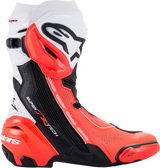 Botas ALPINESTARS Supertech V - Negro/Rojo Fluo/Blanco - Talla 9.5 EE. UU. / 44 UE 2220121-124-44