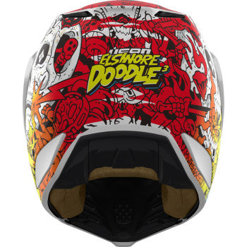 ICON Elsinore™ Helmet - Doodle 3 - White