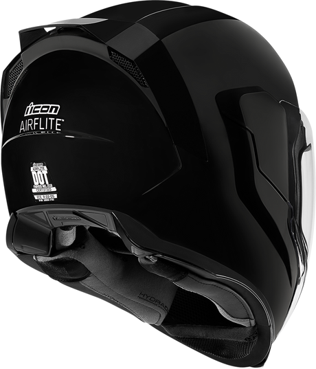 ICON Airflite™ Motorcycle Helmet - Gloss - Black - Small 0101-10855