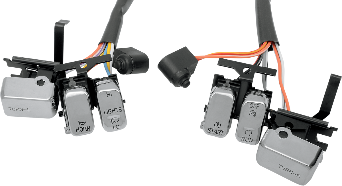 Kit de interruptores DRAG SPECIALTIES - Cromo H18-0335C