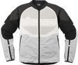 ICON Overlord3™ Leather Jacket - White - Medium 2810-4119