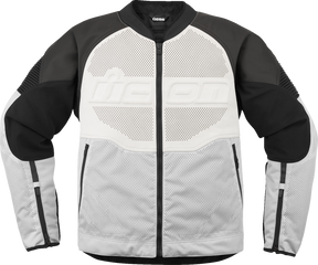ICON Overlord3™ Leather Jacket - White - Medium 2810-4119