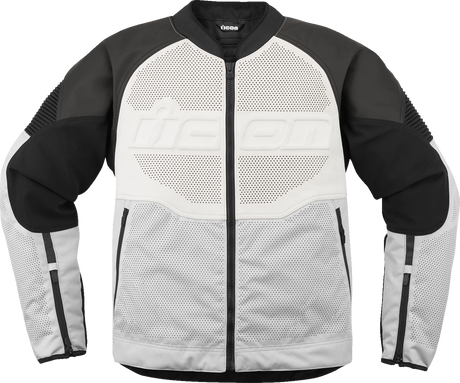 ICON Overlord3™ Leather Jacket - White - XL 2810-4121