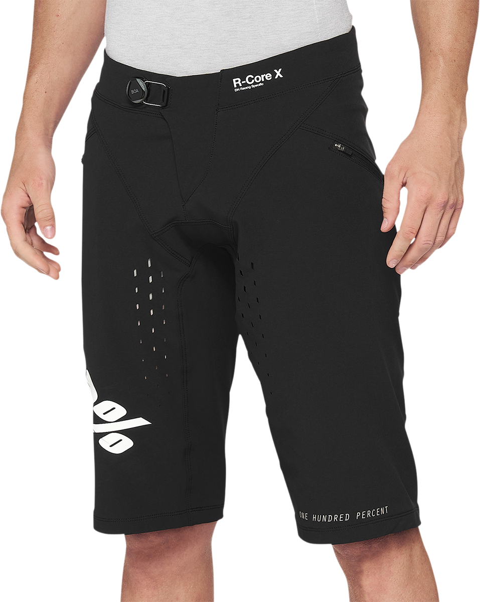 Pantalones cortos 100% R-Core-X - Negro - Talla 30 de EE. UU. 40002-00001