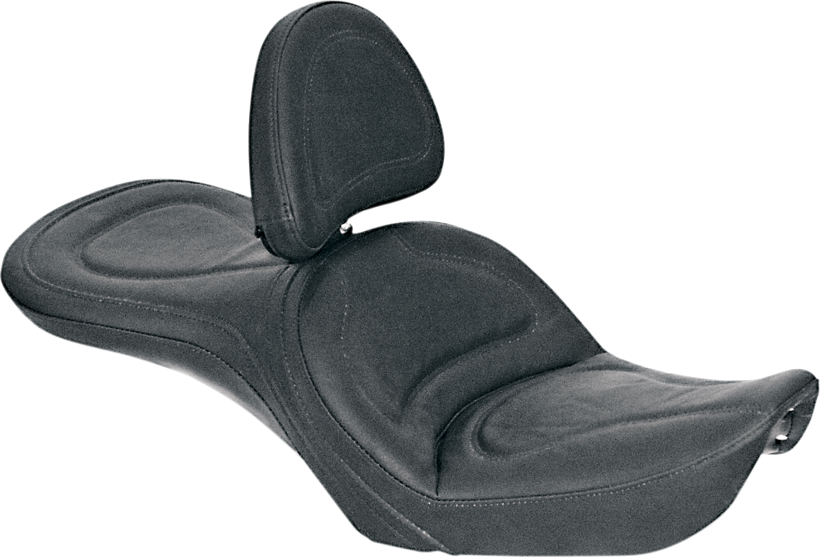 Asiento SADDLEMEN - Explorer - Con respaldo - Cosido - Negro - FXDWG 83G52JS