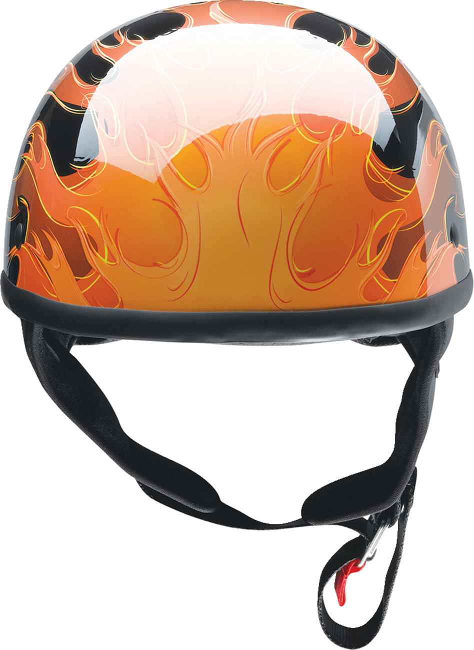 Z1R CC Beanie Motorcycle Helmet - Hellfire - Orange