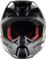 Casco de motocicleta ALPINESTARS SM5 - Compass - Negro mate/Amarillo fluorescente - Grande 8303321-1559-LG