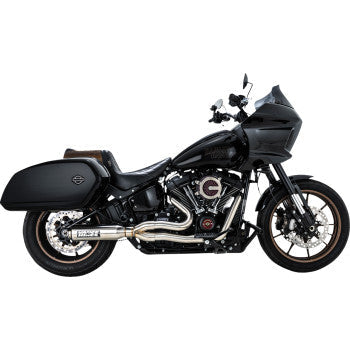 VANCE &amp; HINES Harley Davidson Softail 2018-2024, sistema de escape Supersport 2 en 1 cepillado 27337 