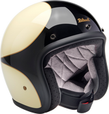 Casco BILTWELL Bonanza - Blanco vintage brillante/Negro festoneado - Mediano 1001-559-203 