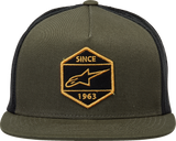 Gorra de camionero Bolt de ALPINESTARS - Militar/Negra - Talla única 1213810146910OS