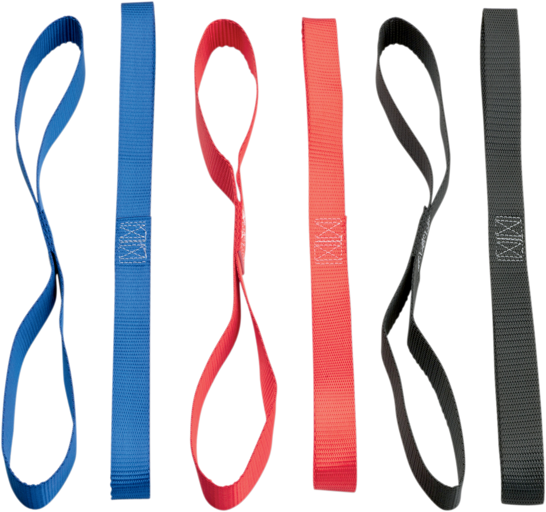 MOOSE RACING Soft-Tye - 1" x 18" - Negro 3920-0307 