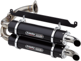 Honda Talon 2019-2021 Exhaust Trinity Racing Stage 5 Slip-On Dual Black Aluminum TR-4169S-BK