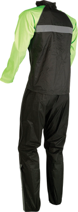 Traje de lluvia de dos piezas para mujer Z1R - Negro/Alta visibilidad - XS 2853-0039 