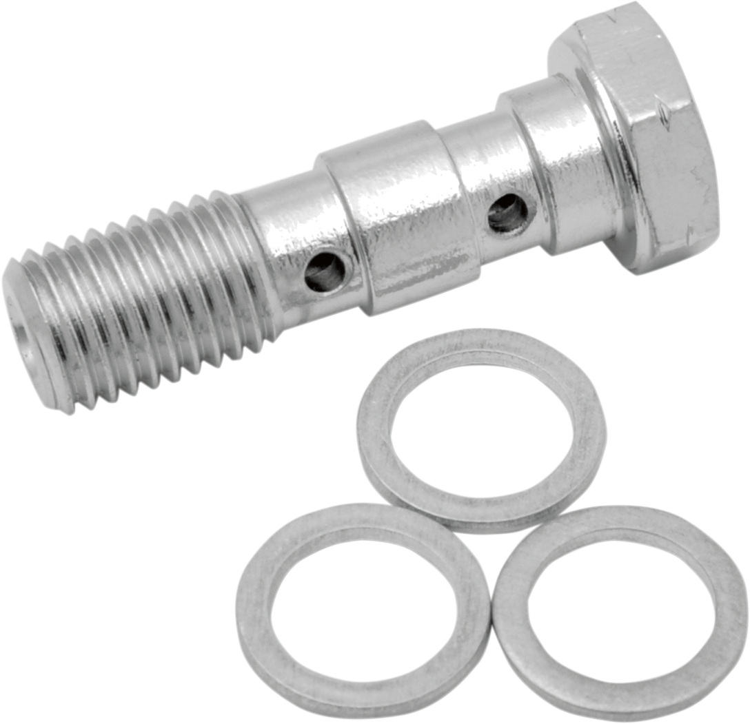 DRAG SPECIALTIES Perno Banjo - M10 x 1,25 - Doble 31170