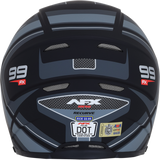 Casco de motocicleta AFX FX-99 - Recurvo - Negro mate/gris - Mediano 0101-11137