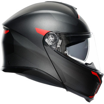 Casco de moto AGV Tourmodular - Frequency - Gunmetal mate/Rojo - XL 211251F2OY00515 